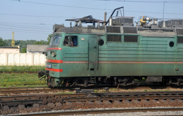 Local Ukrainian locomotive -1160, Zdolbuniv, Rivne Oblast