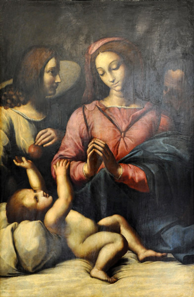 Follower of Raphael, Holy Family with Angels