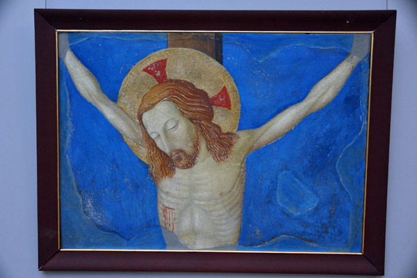 Circle of Simone Martini, Crucifixion, 14th C.