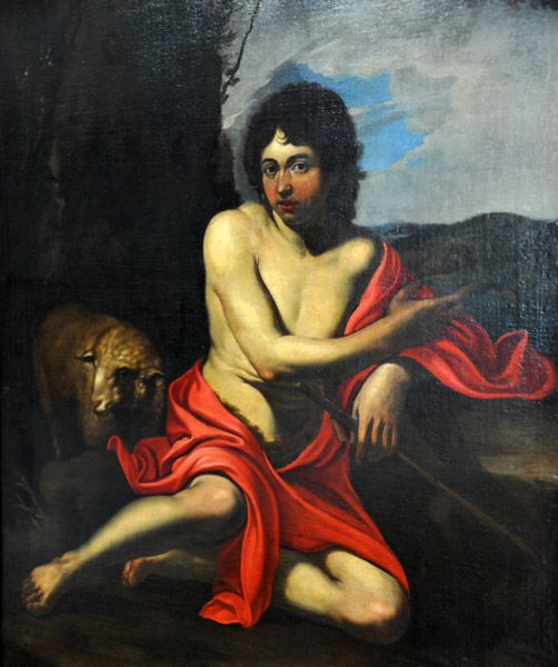 Follower of Caravaggio, St. John the Baptist in the Desert