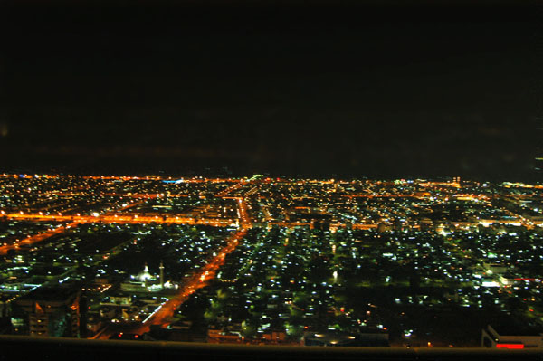 Night view from Emirates Towers hotel