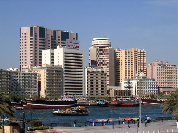 Deira highrises along Dubai Creek