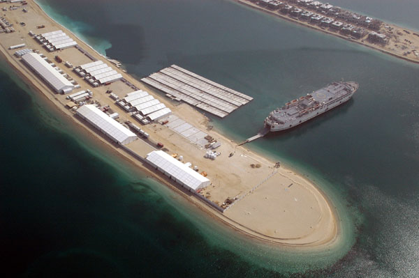 Palm Jumeirah's worker camp - the first civilian project of an American contractor with projects in Afghanistan and Iraq