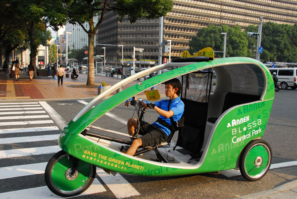 The modern Japanese version of a rickshaw
