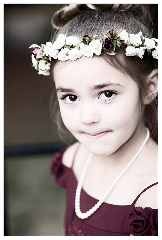 Flower Girl after the Ceremony