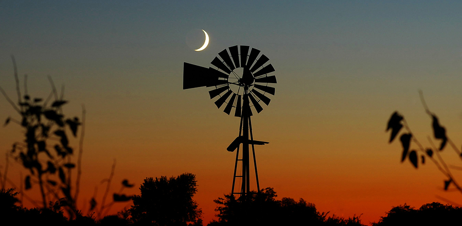 Moon & Windmill (Composition #3)