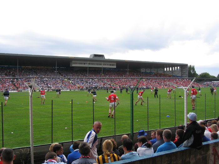 Pre match warm up by Cork