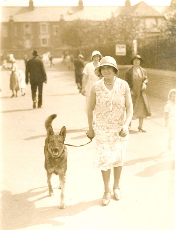 Agnes Betts - Walking the dog