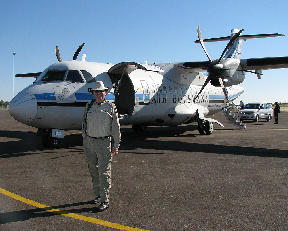Fred arriving in Maun