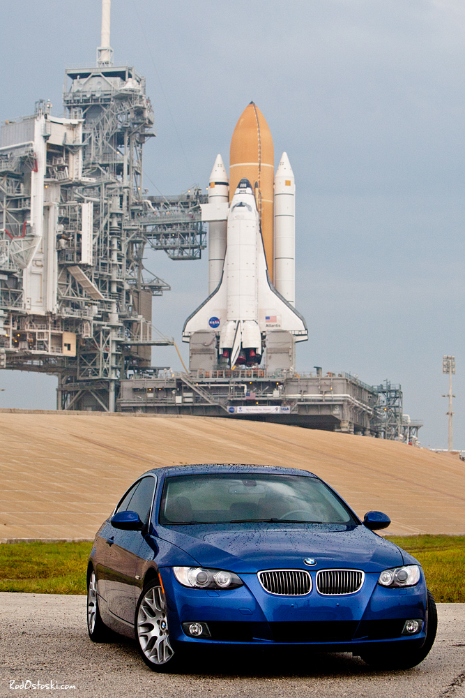 My BMW 328i Coupe with Space Shuttle Atlantis