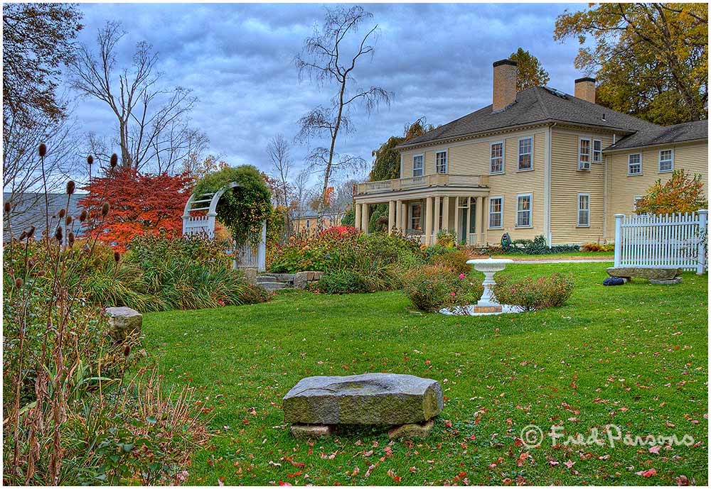 _MG_2532  Back yard of the Holliston Historical Society