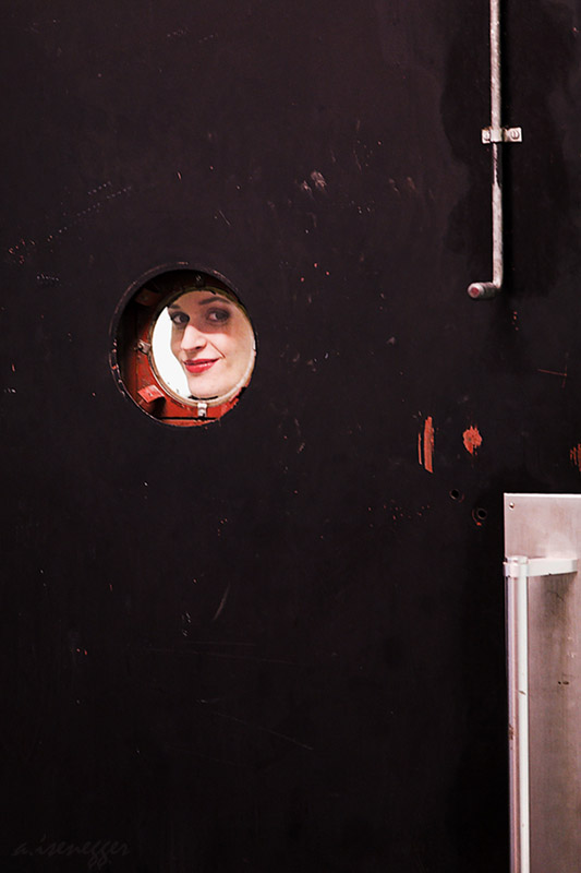 Face in the elevator