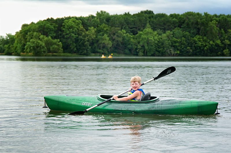 Ryan kayaking on the 4th of July