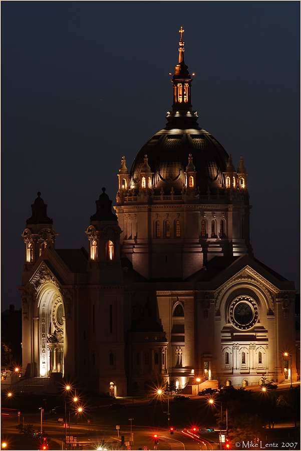 Cathedral at night