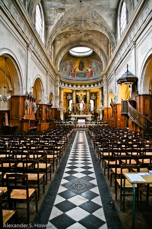 Interior of Leglise Notre Dame de Pitie et Saint Elizabeth