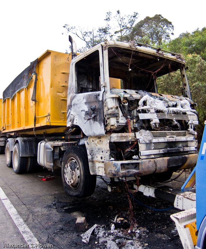 Truck fire
