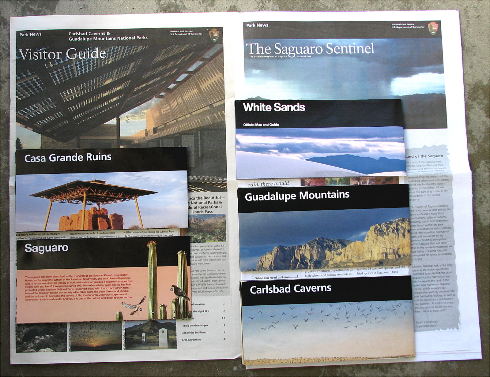 National Park Service brochures