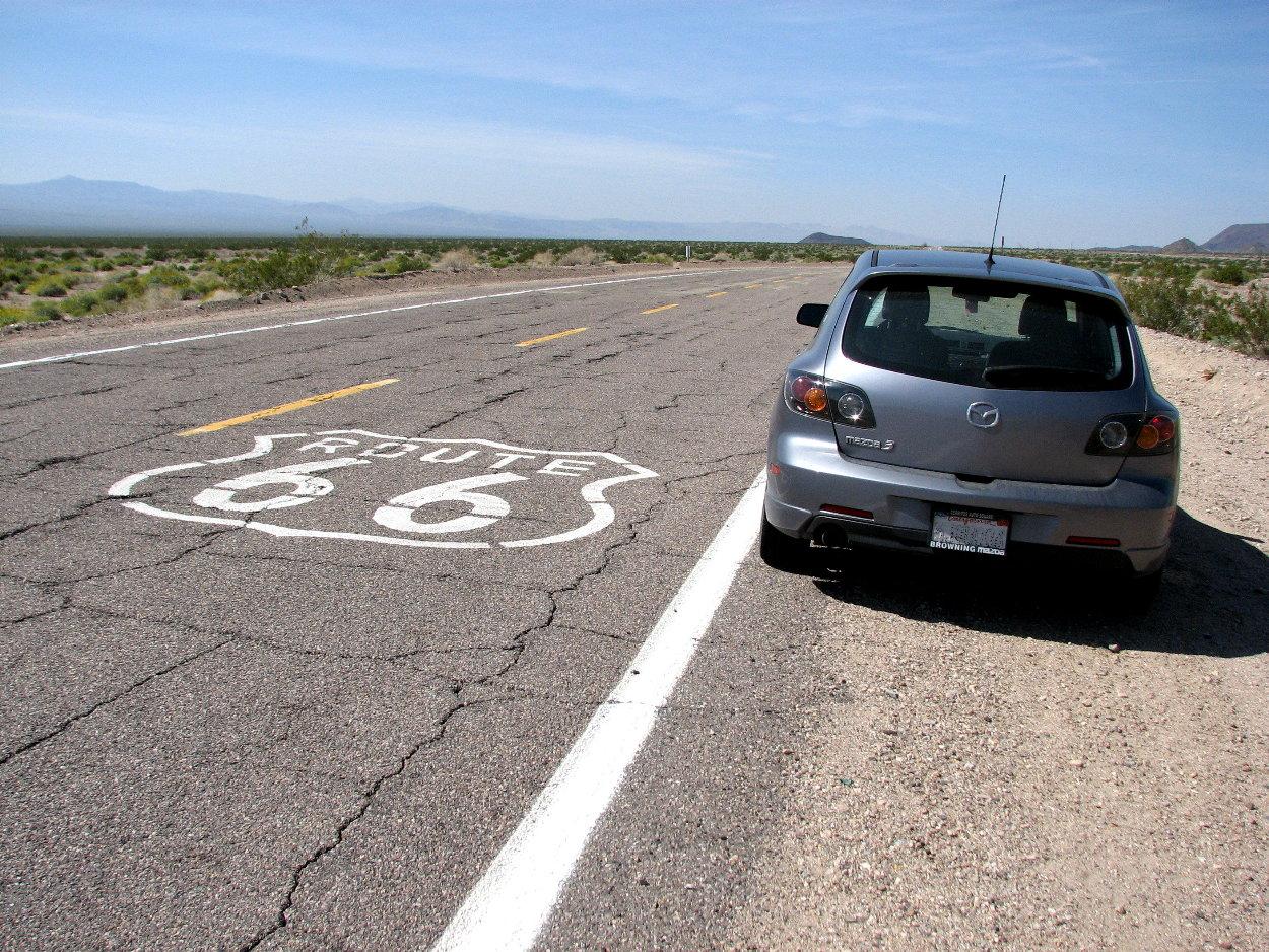 Route 66 marker