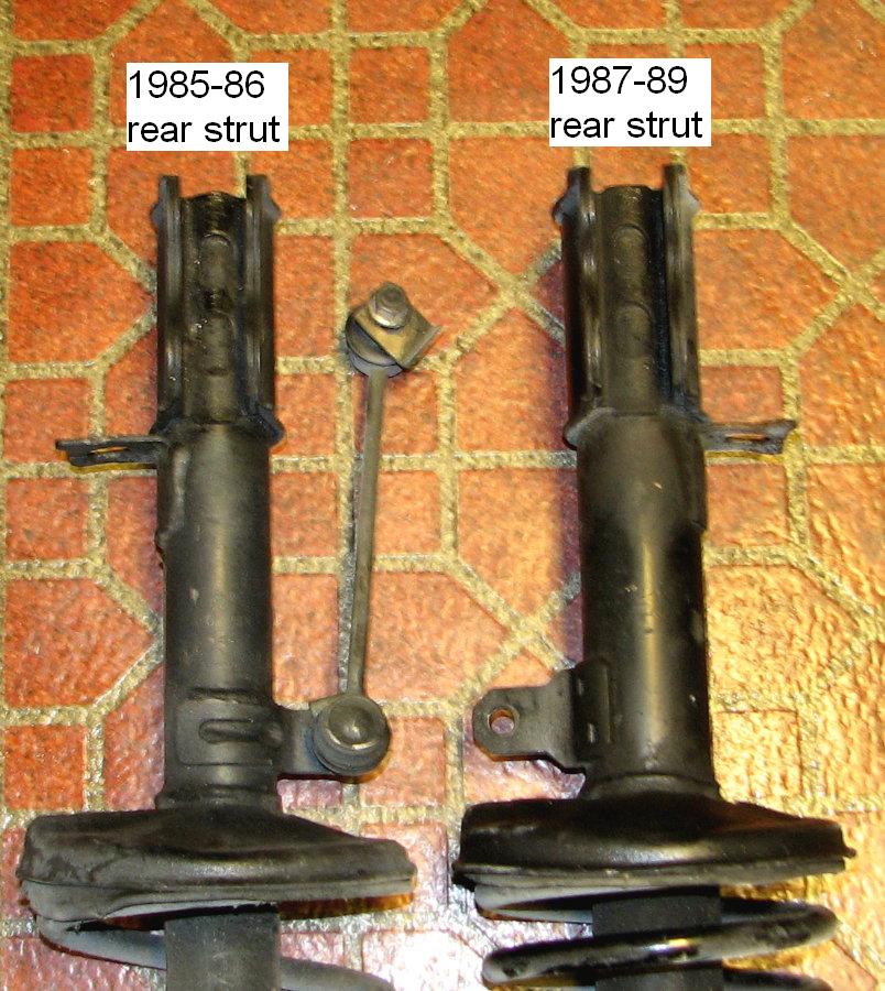 rear strut body diameter