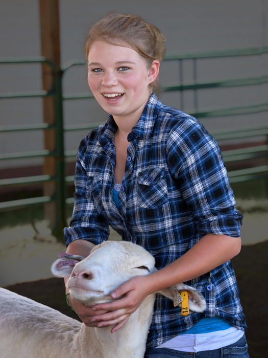 A Girl and her Lamb