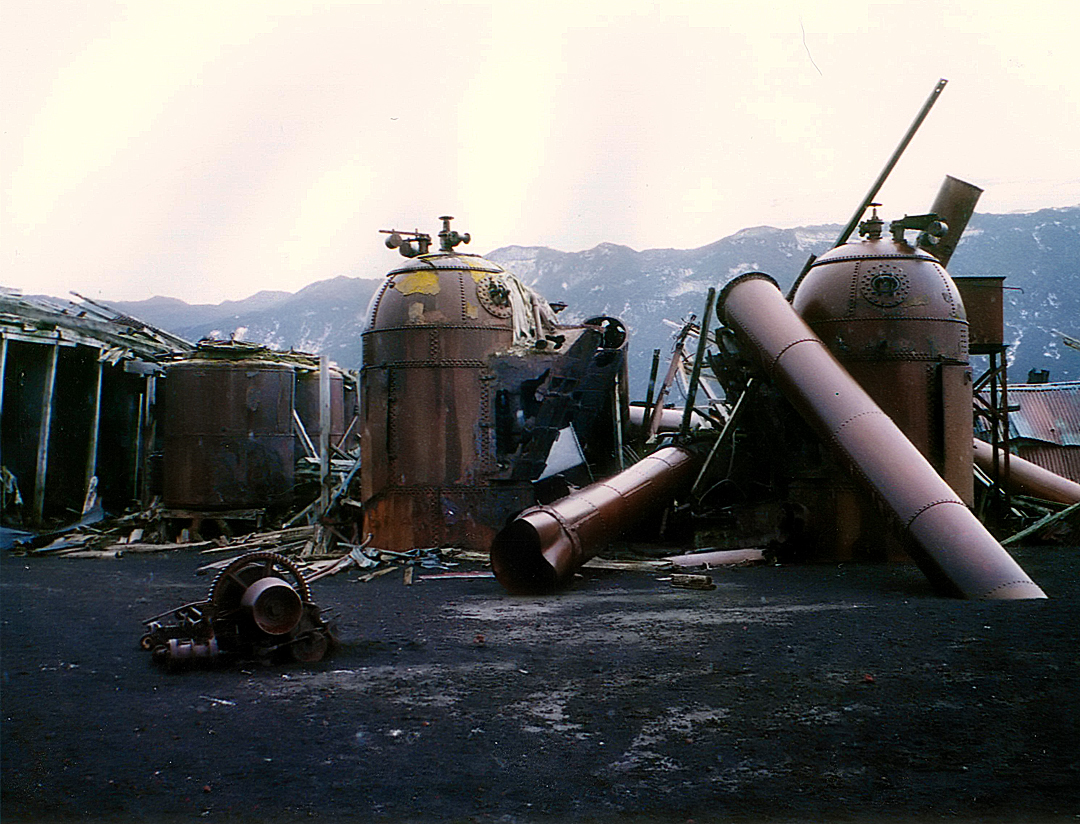 Whale Oil boilers Deception Island