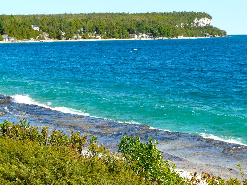 Full rock shoreline
