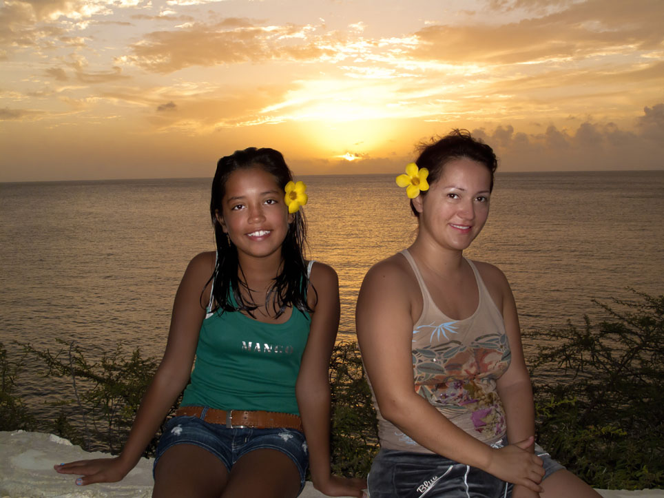 Isabel en Daniela during Golden Hour.