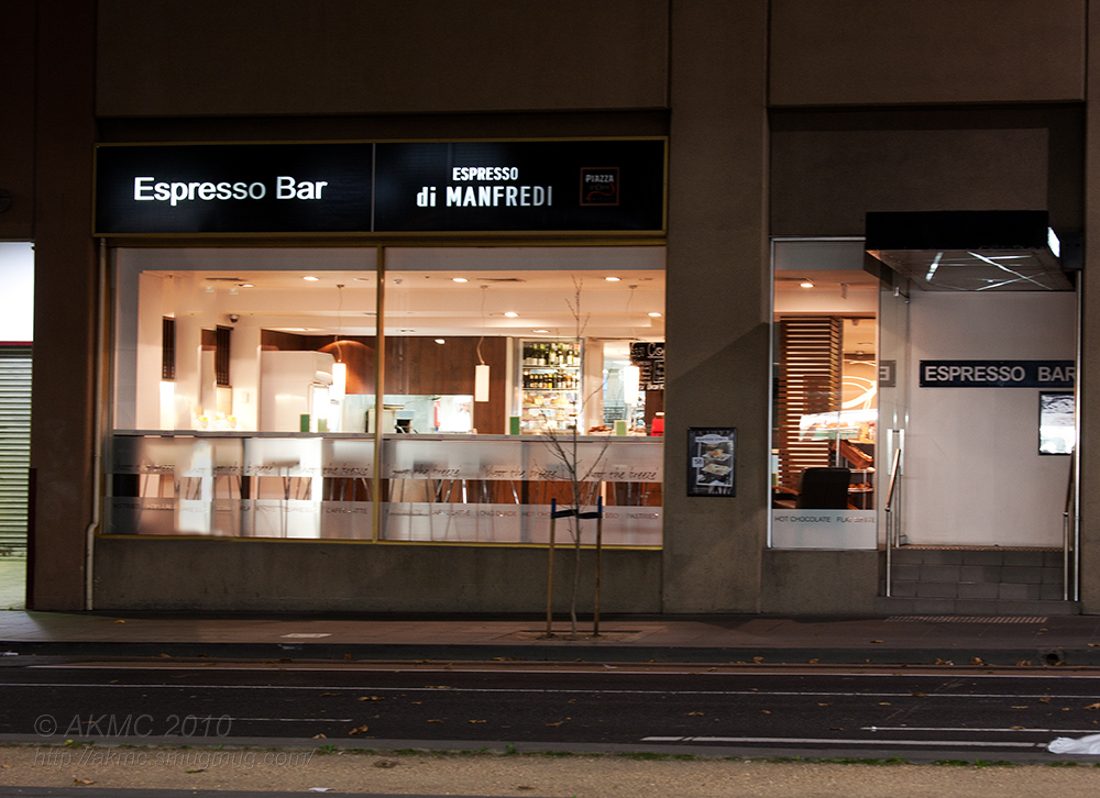 8649 Before The First Customer Manfredi Espresso Bar