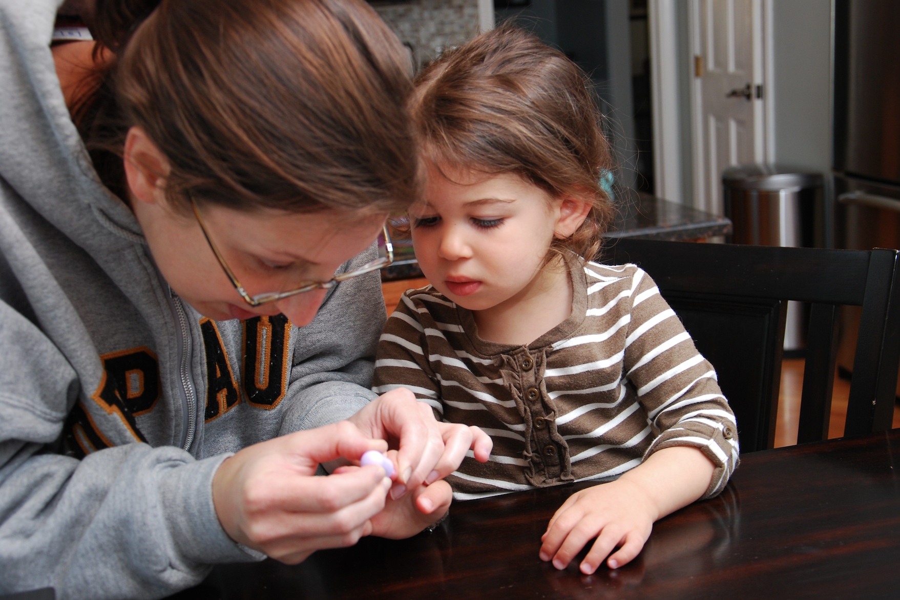 Getting Her Nails Painted