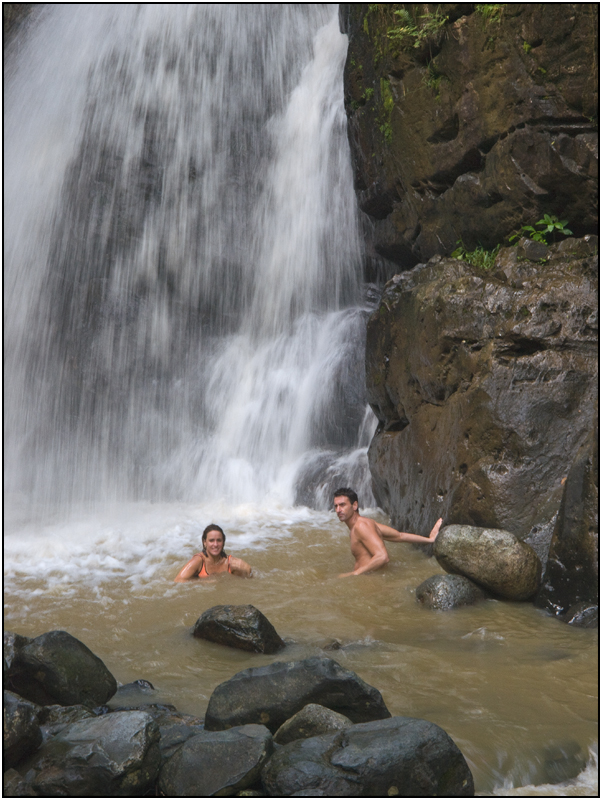 Under La Mina Falls