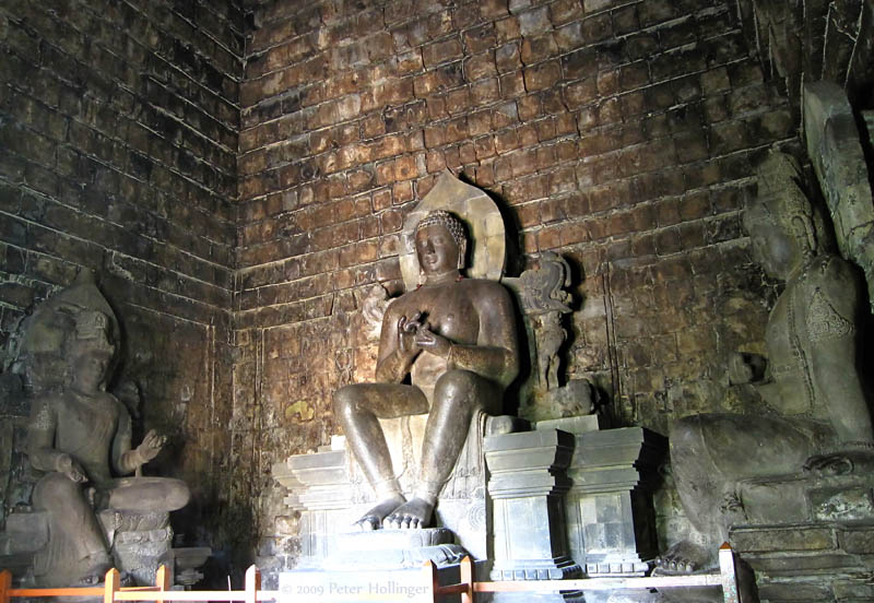 Dhyani Buddha Vairocana at Mendut Temple