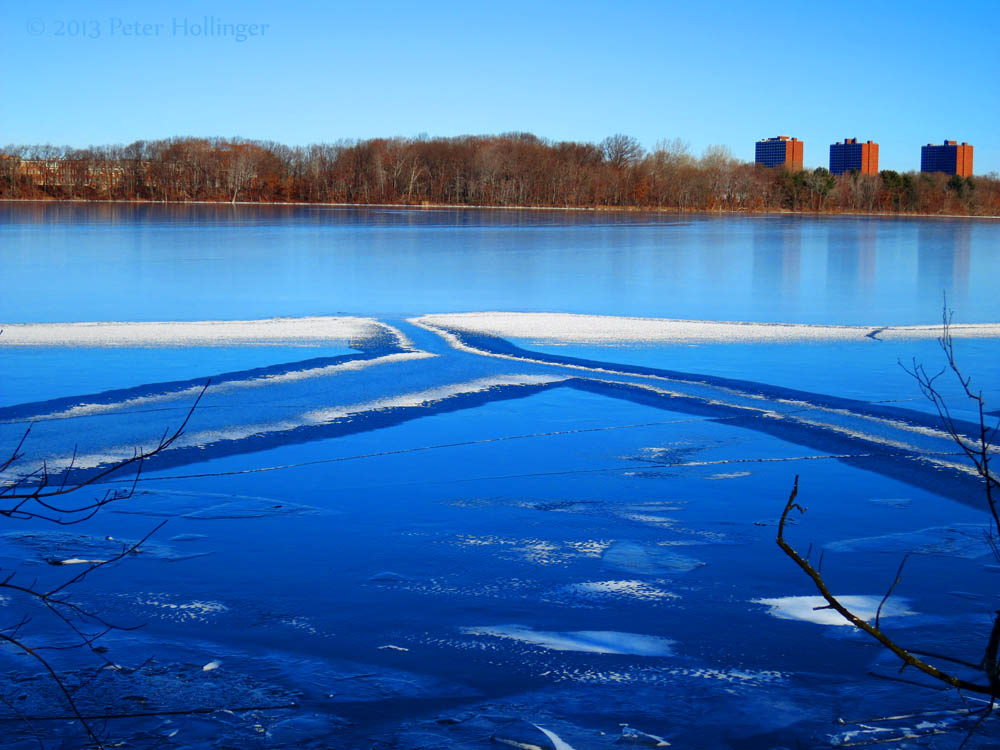 Fresh Pond is freezing