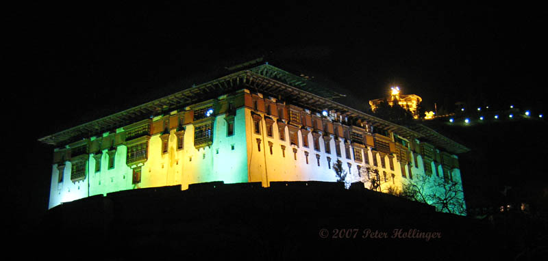 Paro Dzong Illuminated