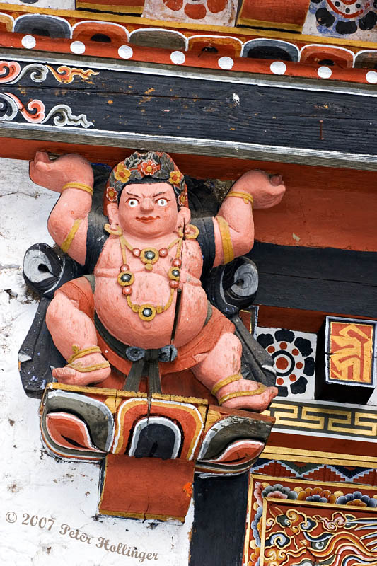 Figure in Thimpu Dzong