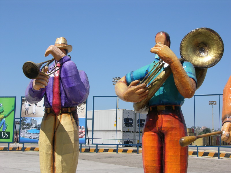 on the dock in Mexico