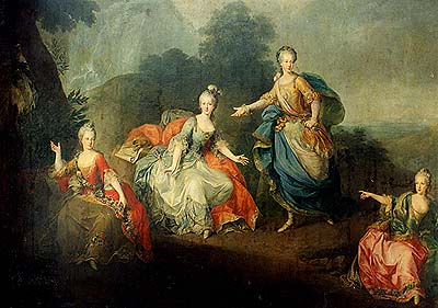 Apollo und die drei Musen 1765