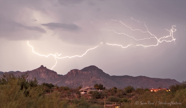 Lightning Over Sabino & Bear Canyons
