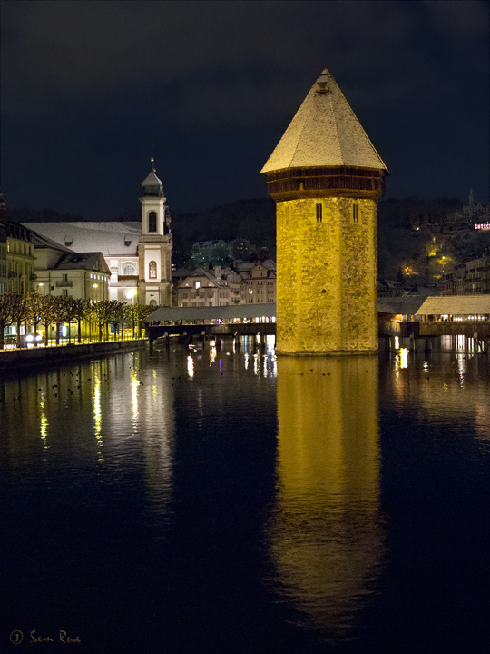 Old Chapel Bridge at Night