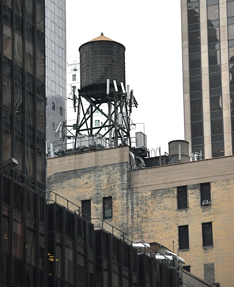 Water Tower Surrounded By Windows