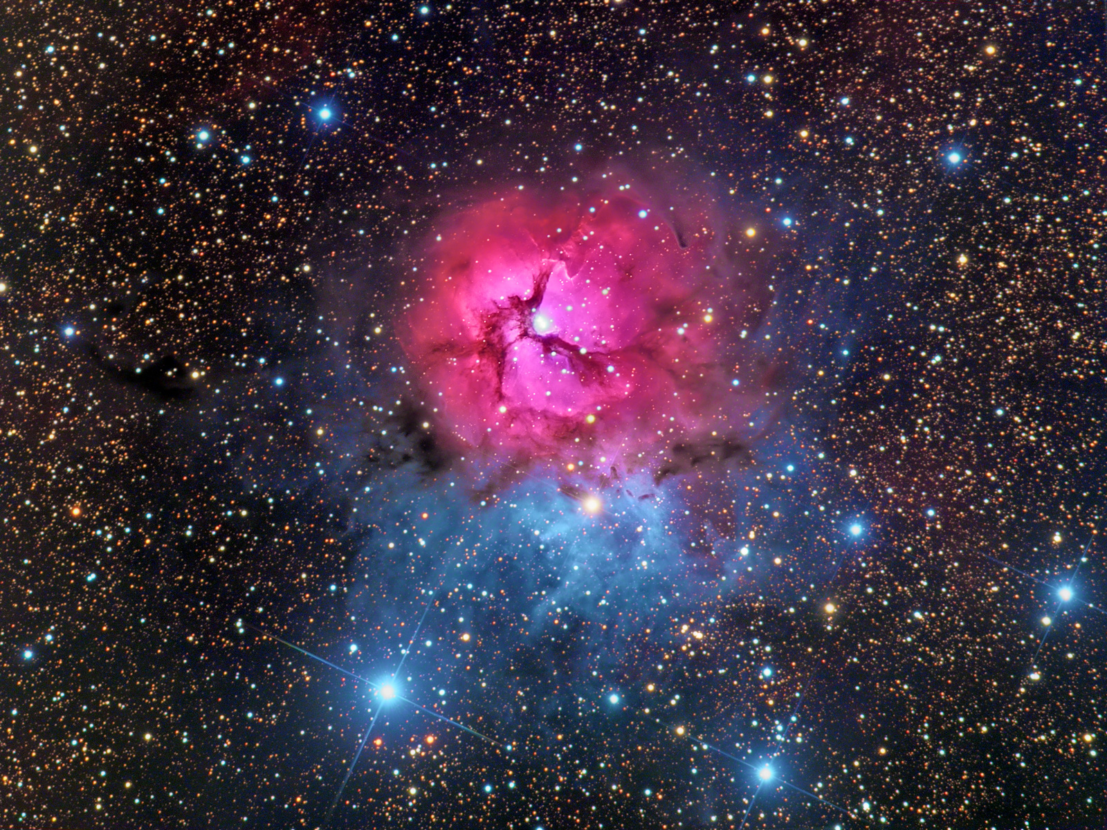 Deep Trifid Nebula, Messier 20 (1600x1200)