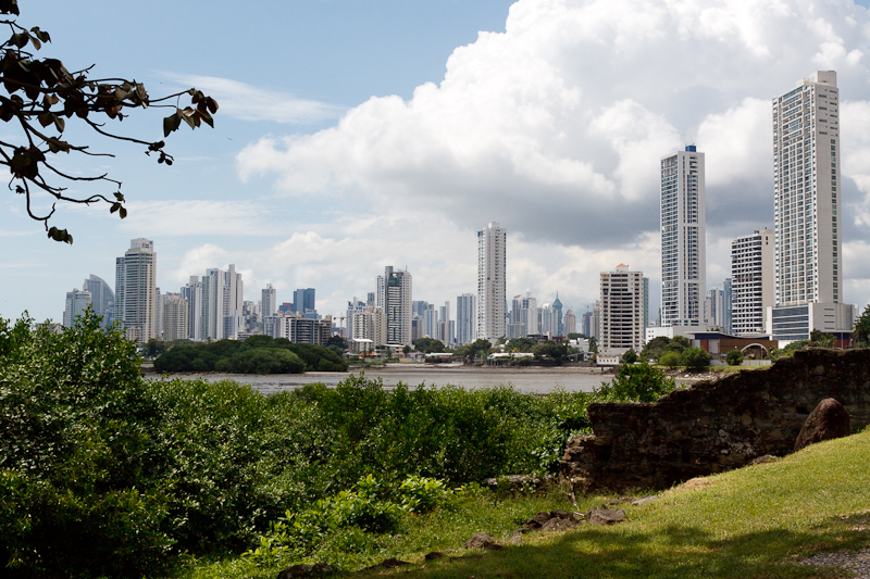 Panama City - view from the ruins of Panamas first settle