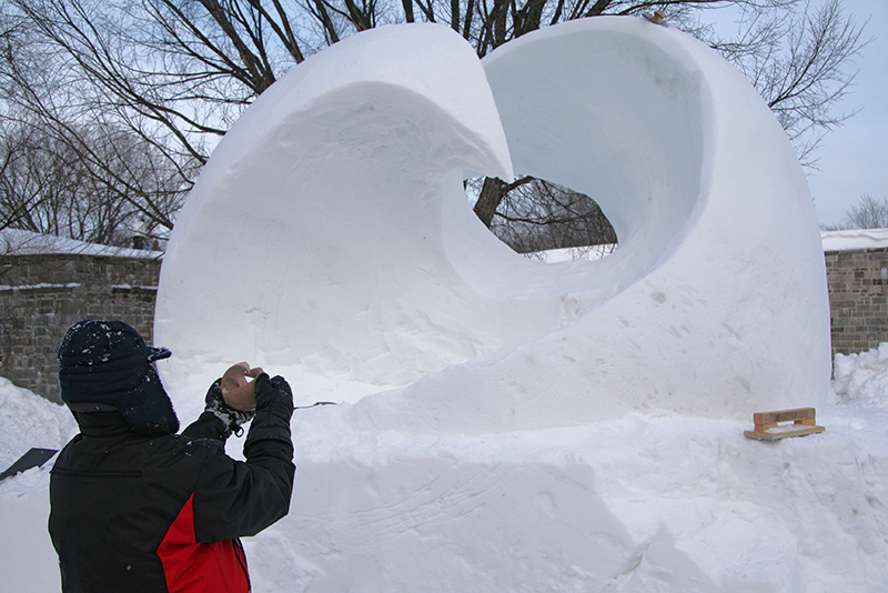 SNow carving at Quebec city - Carnaval de Qubec 2008