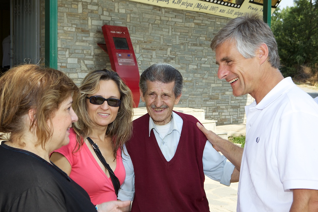 Austrian ambassador visiting the Milia museum