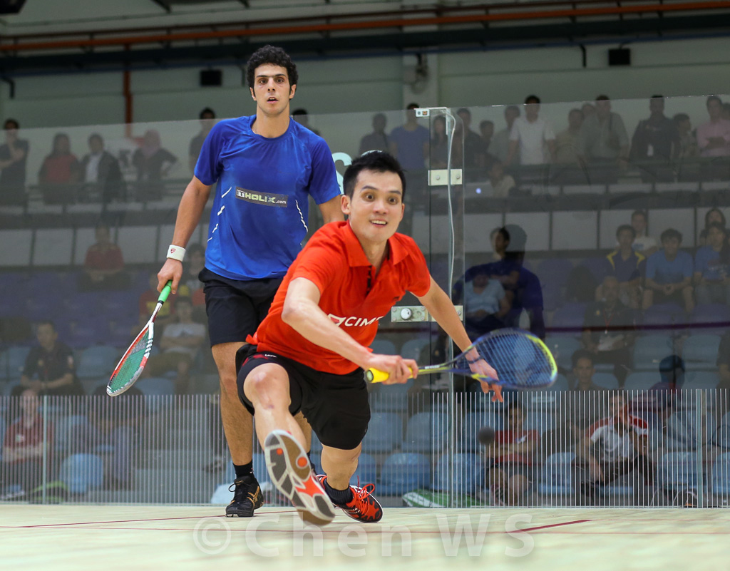 Ong Beng Hee (Malaysia) v Omar Mosaad (Egypt) blue/black