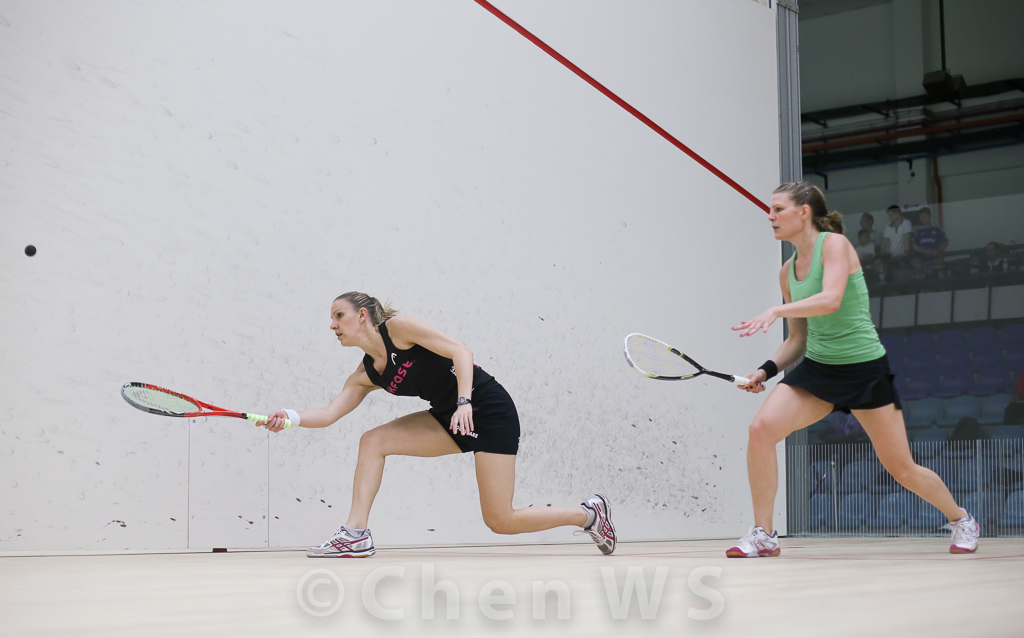 Line Hansen (Denmark) v Laura Massaro (England) black