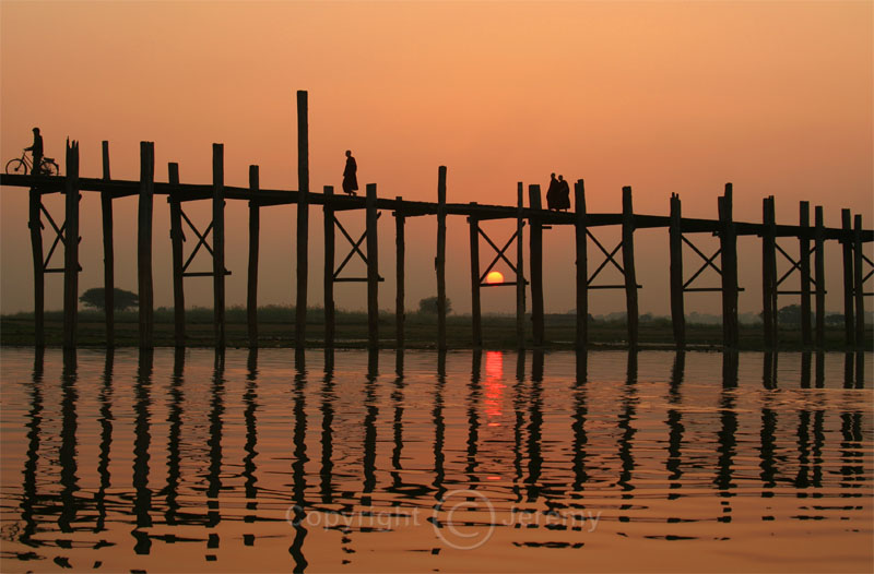 Sunset Over U Bein Bridge, Amarapura (Dec 06)