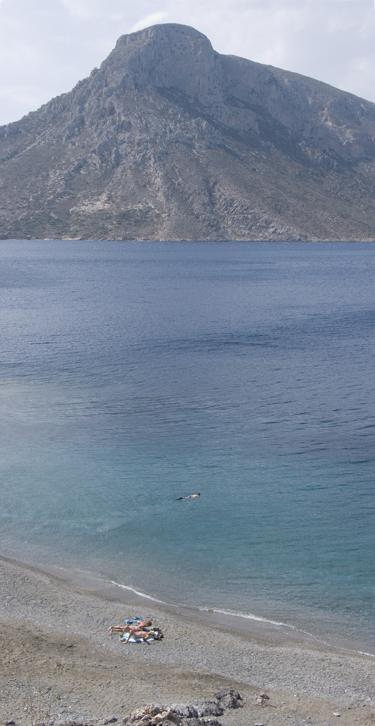 Kalymnos beach scene with Telenos