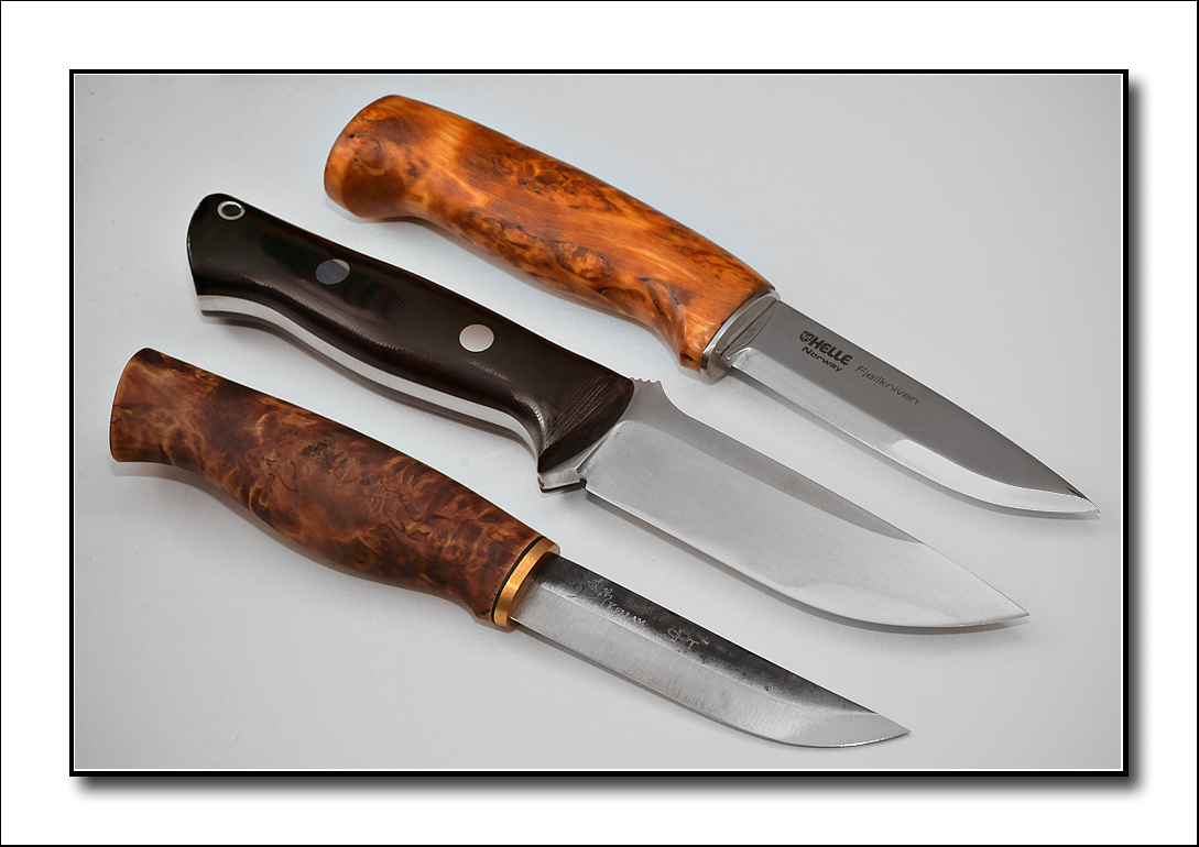 Helle Fjellkniven - Bark River Bravo 1 - Kellam Wolverine