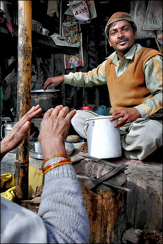 Warming hands