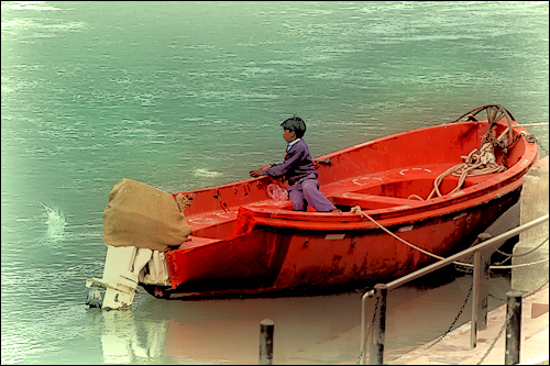 The boy in the boat